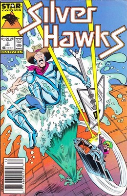 Silverhawks #3 (Newsstand) FN; Marvel/Star | Marvel Steve Perry - w/Bag+Board