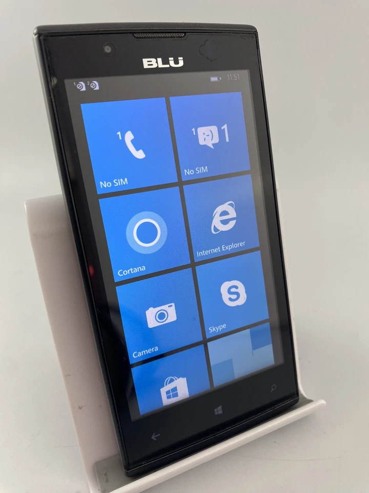 BLU Win JR LTE Grey Dual Sim Unlocked 8GB 4.5" Windows Touchscreen Smartphone - Image 3 of 4