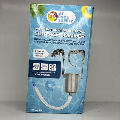 U.S. Pool Supply WS-237 Above Ground Pool Surface Skimmer Wall Mount Cleaner