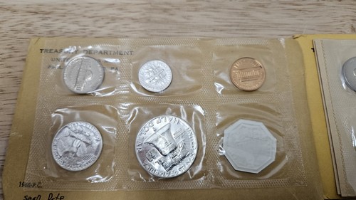 United States Silver Proof Sets 1960 1961 1962 and 1963 In Original Envelopes - 第 6/10 張圖片