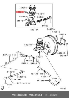 Original OE Sensorbaugruppe Bremsflüssigkeit MR334064 für Mitsubishi MR33-4064
