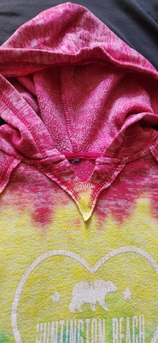 Huntington Beach Girls Pullover Hoodie Tie Dye Medium 10-12 - Picture 6 of 8