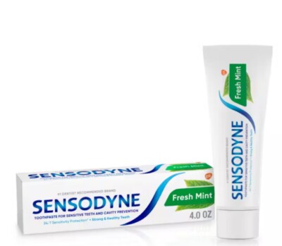Sensodyne Fresh Mint Sensitivity Toothpaste for Sensitive Teeth (pack Of 3)  