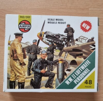 AIRFIX W.W. II Luftwaffe Personnel - 48 Figuren, Maßstab 1:87 H0/00 OVP