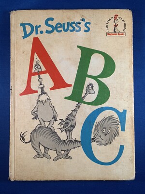 Dr Seuss's ABC book 1963 Book Club edition Vintage Beginner books