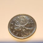 Canada 25 Cents 2012 Quarter Dollar Canadian Caribou Queen Elizabeth not silver