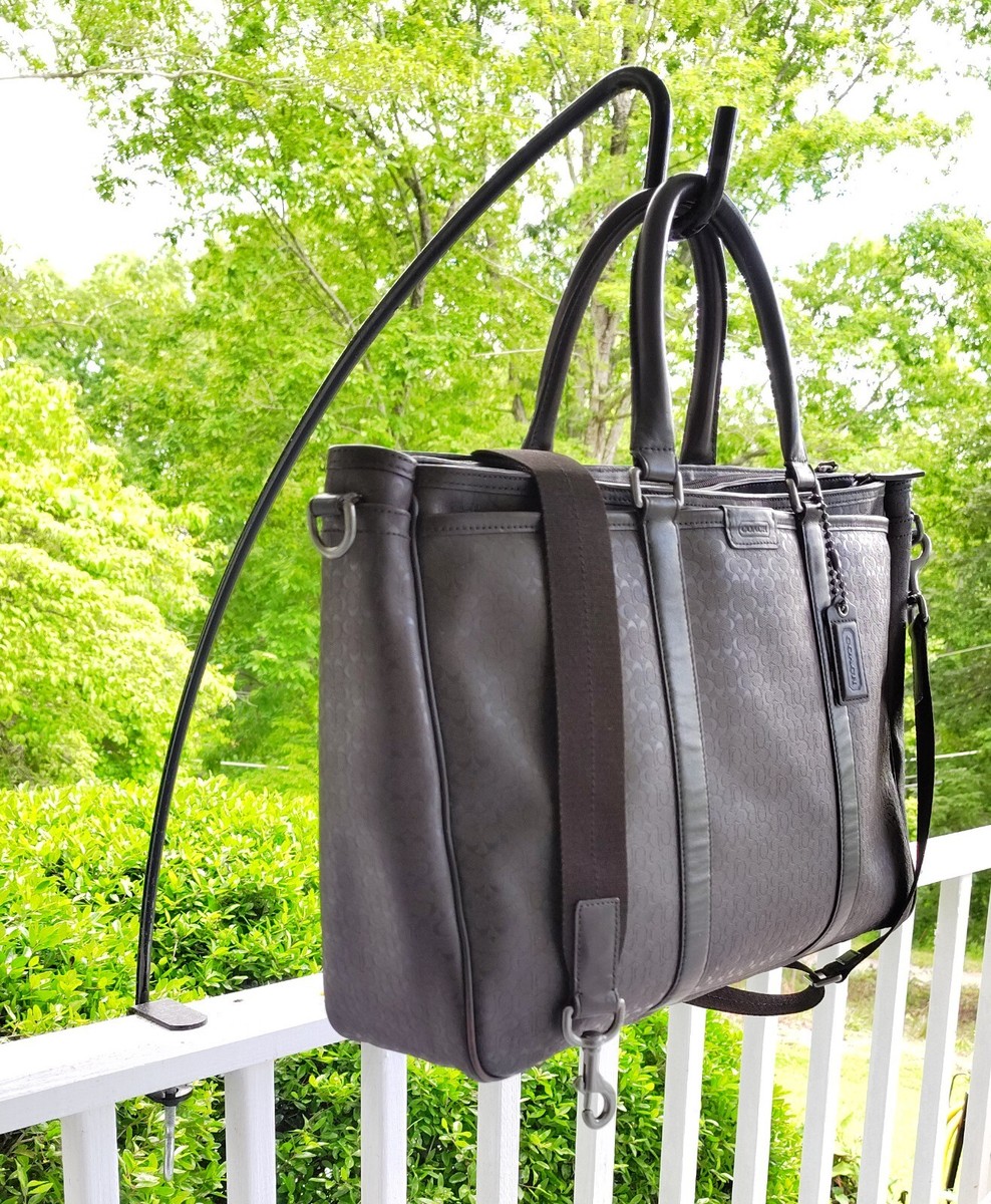 Coach F70936 Metropolitan Brown Signature C Leather Triple