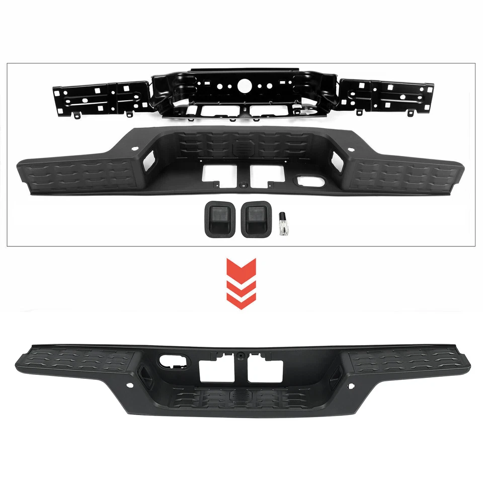 Rear Step Bumper Center Support Pad For Toyota Tacoma 2016-2023 W/ Sensor Hole Foto 3 de 4