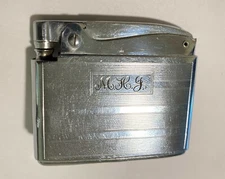 Vintage 1950's Ronson Adonis Trade Mark Lighter Engraved MHJ Re. 19023