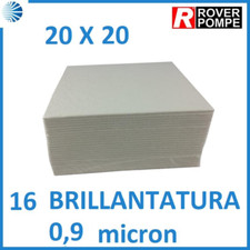 Filtro per vino alimentare cartone filtrante pompe rover cm 20x20 09 micron pz25