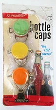 Vintage 1982 Fairgrove Swing Top Bottle Caps 3 Pack No.243 Metal & Rubber NOS
