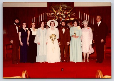Photography Wedding 1978 Bride Groom Found Photo Vintage Photography