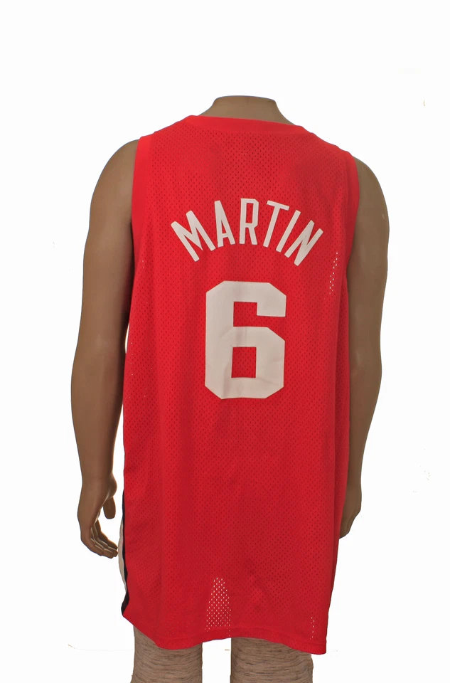 NIKE NEW JERSEY NETS MEN’S #6 KENYON MARTIN BASKETBALL JERSEY: Size 4XL + 2 - Image 3 of 4