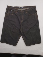 Rocawear Shorts Mens 42 Black Baggy Denim Jean Y2K Urban Streetwear Hip Hop 90s