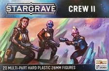 Stargrave Crew II 28mm New • 1 Sprue • 5 Miniatures • Osprey Northstar