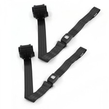 Camaro 1967 - 1969 Standard 2pt Black Retractable Bucket Seat Belt Kit - 2 Belts Camaro 1967 - 1969 Standard 2pt Black Retractable Bucket Seat Belt Kit - 2 Belts