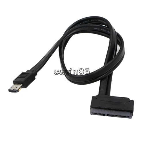 5V 12V Dual Power eSATA USB Combo to 2.5" 3.5"22Pin SATA Hard Disk Cable UK