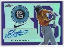 Tyler Freeman #12/15 2016 RC Auto Perfect Game Cleveland Guardians actived