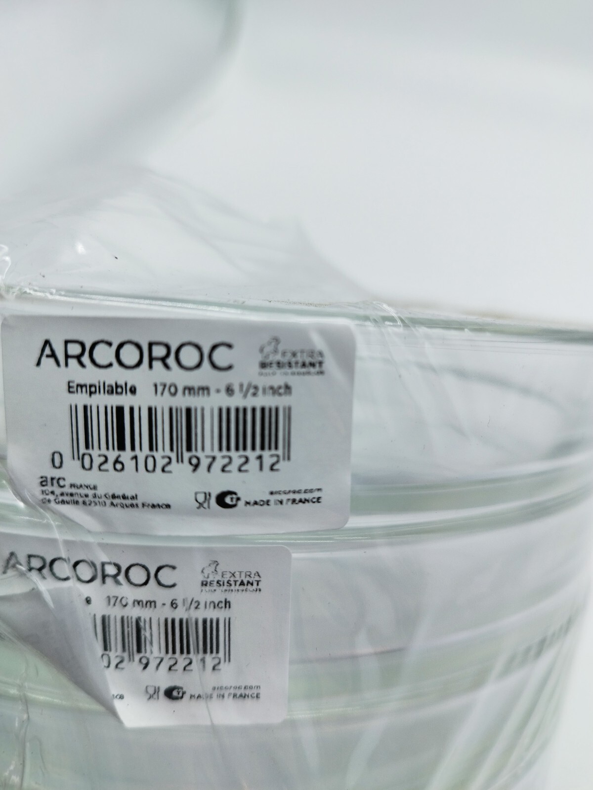 Thumbnail - Arcoroc Stapelschale, Transparent, H 7,8 Cm, Ø 17 Cm, 1 Stk.