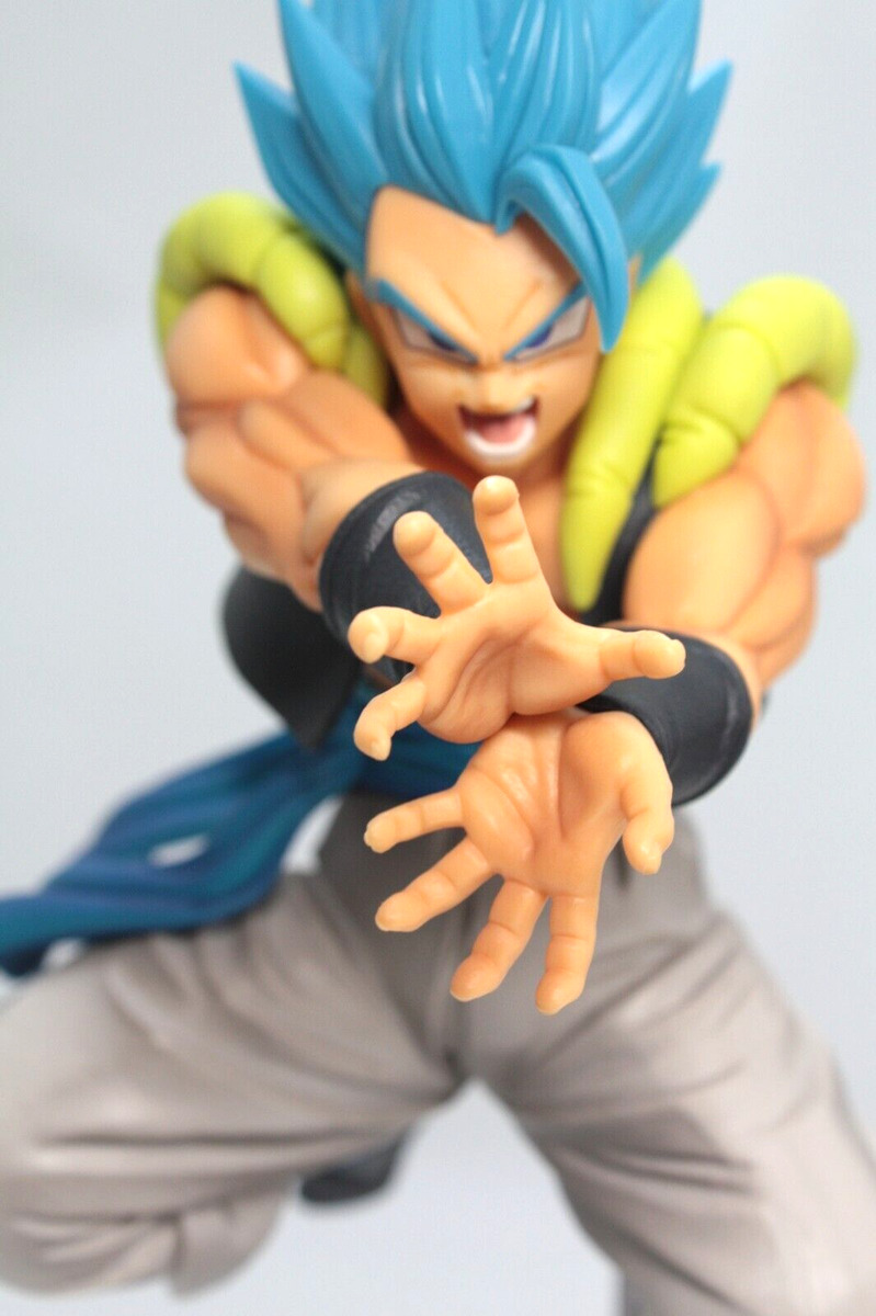 ETERSTARLY 9 Dragon Ball Z Super Saiyan Gogeta Figure Anime Collectible  Model Toy Gift,Blue 