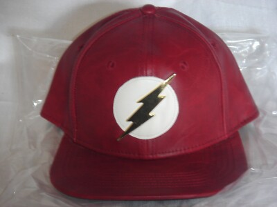 DC Comics The Flash Logo Superhero Baseball Cap Hat Metal Adjustable