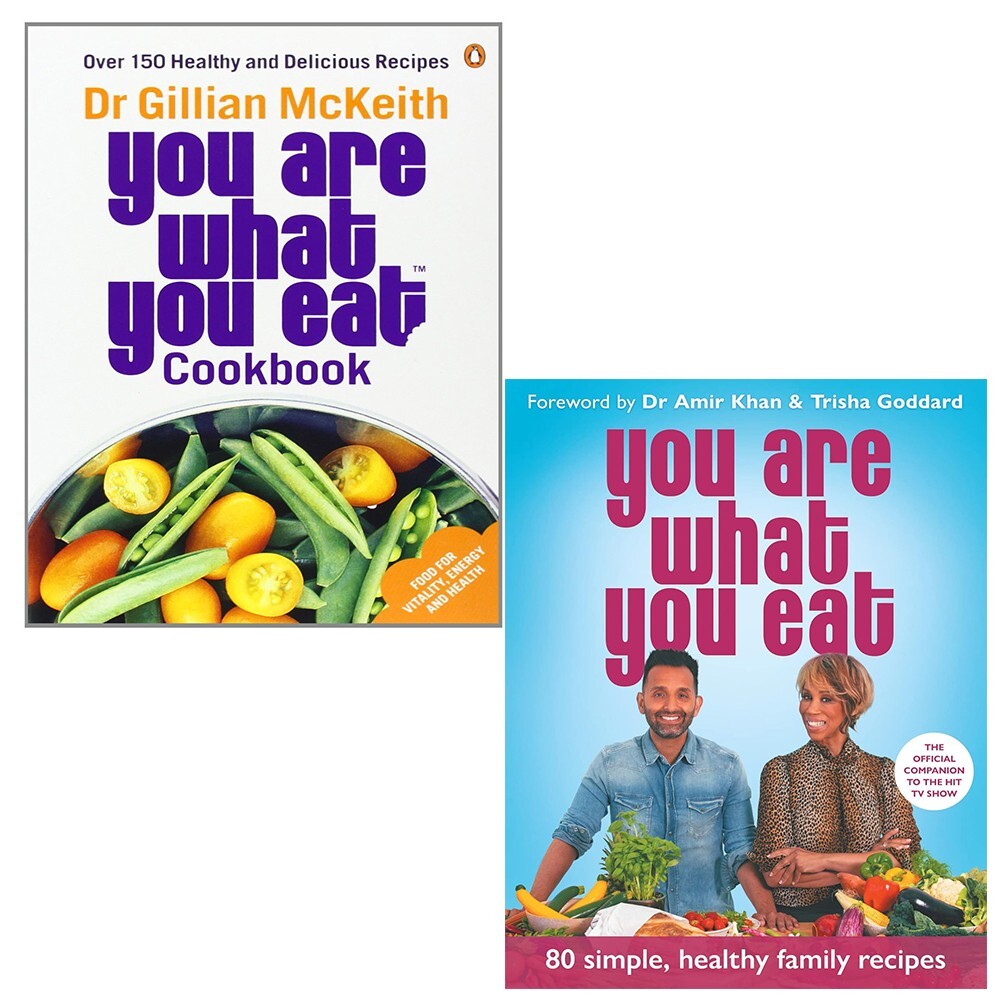 Gillian McKeith You Are What You Eat Cookbook Amir Khan 2 Books Set Paperback