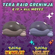 POKEMON SCARLET VIOLET  CLODSIRE   GRENINJA TERA RAID   6 IV   EVS   ALL MOVES