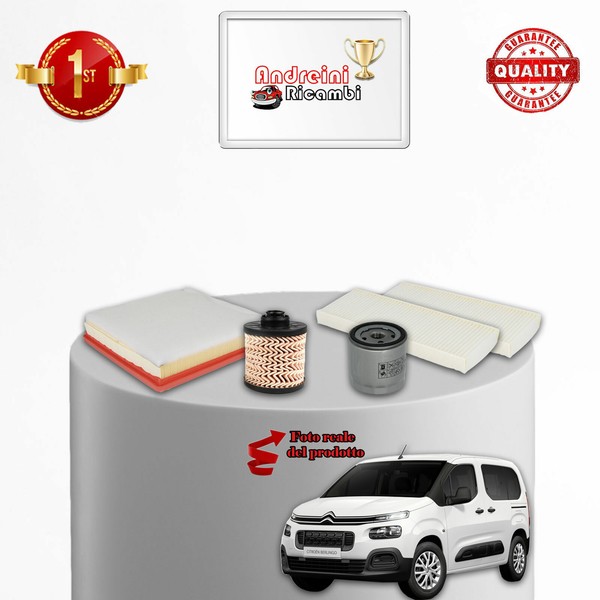 Wartungsset 4 Filter Citroen Berlingo III 1.6 Diesel 73KW 99PS Ab 2018-image