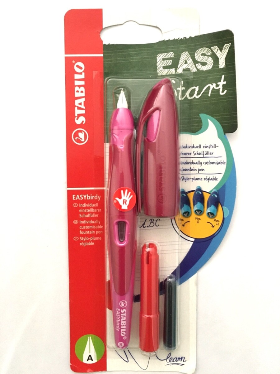 Stabilo EASY START Füller Füllhalter Lernfüller Rechtshänder rosa  
