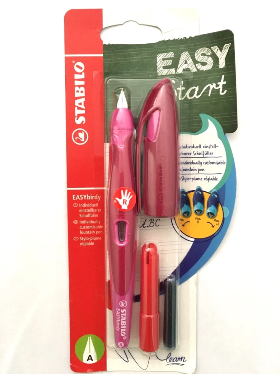 Stabilo EASY START Füller Füllhalter Lernfüller Rechtshänder rosa 