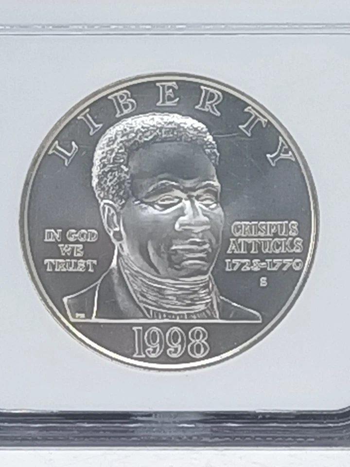 1998-S Black Patriots $1 Graded NGC MS 69 Commemorative Silver Dollar ~ FLASHY - Image 4 of 4