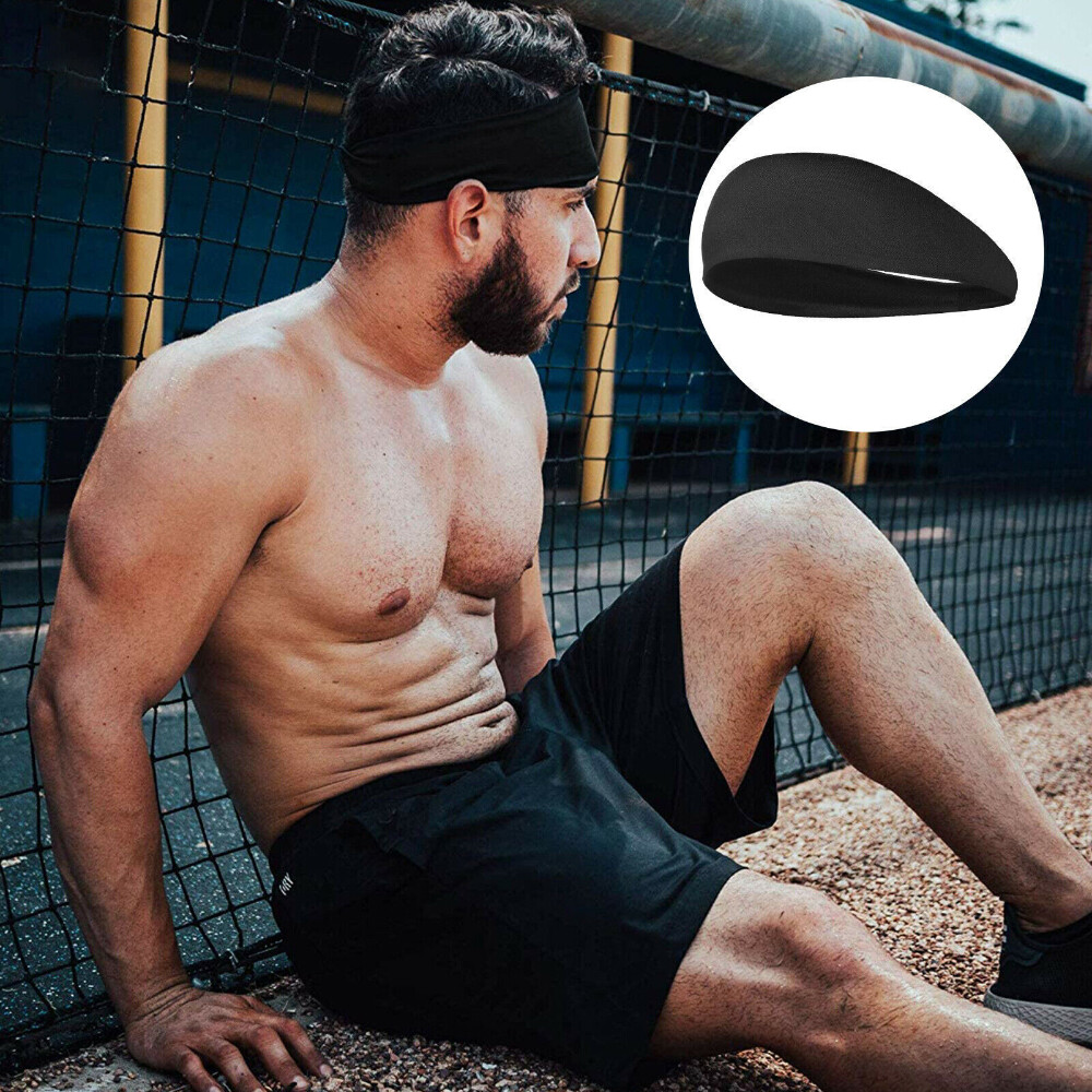 Men Women Headband Stretch Running Yoga Gym Sports Hair Band Head Wrap Sweatband