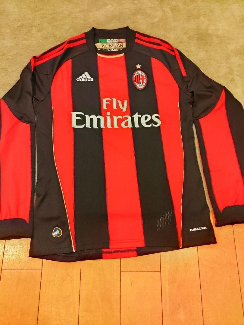 AC MILAN S 2010/2011 Home Shirt Jersey Adidas Italy Ibrahimovic