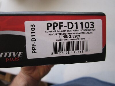 Positive Plus PPFD1103 Semi-metallic Disc Brake Pad Set with Hardware, Rear