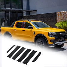 6pcs Pillar Post Overlay Decal Vinyls CoverSet Fit For Ford Ranger 2023+