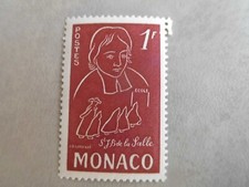 Briefmarke Monaco 1954 : S.J.B de la Salle, No.402, Postfrisch