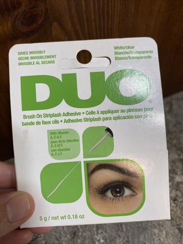 Duo Brush on Striplash Adhesive white/clear for Strip Lashes (5g) Green Box - Picture 4 of 5