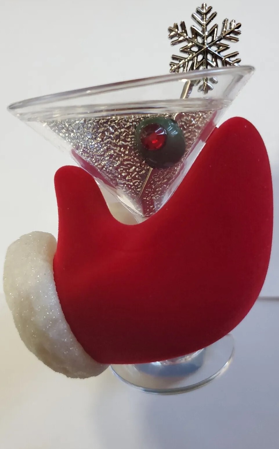 Bath & Body Works 2022 Christmas Lights Up Santa Martini Wallflower Plug-image