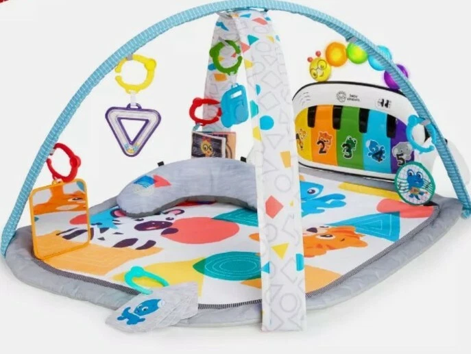 4-in-1 Kickin' Tunes Music and Language Discovery Activity Gym and Play Mat