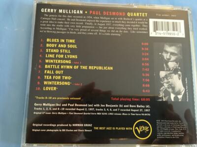 Gerry Mulligan 4 CDs - w/ Paul Desmond - Chet Baker -Meets