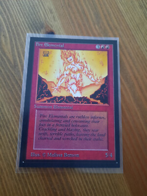 MTG Magic Gathering - Int Collectors' Edition Fire Elemental - EX/NM wie Beta