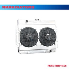 3Row Radiator + Fan Shroud For 1965-1969 Chevrolet Impala Bel Air Chevelle V8 AT