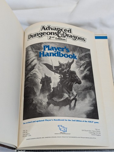 Advanced Dungeons and Dragons PLAYER'S HANDBOOK 2nd Edition 1994 AD&D #2101 - Picture 3 of 16