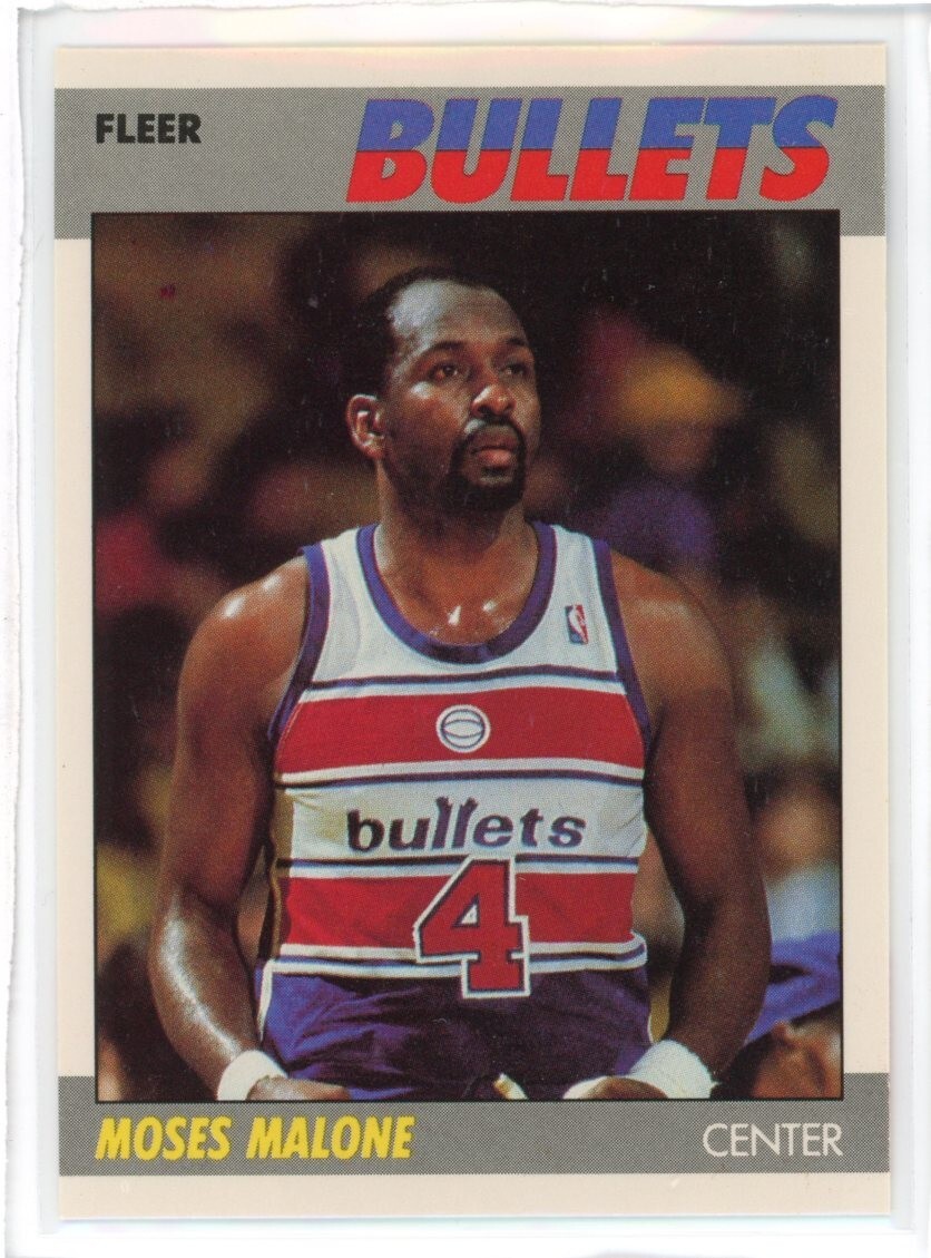 1987-88 Fleer Basketball #69 Moses Malone NM Bullets