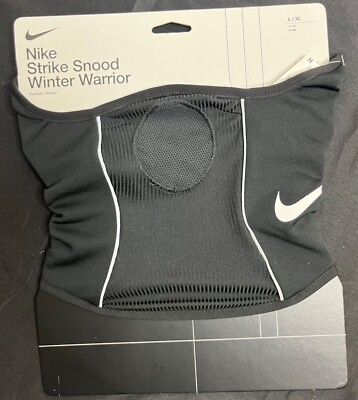 Nike Neck Warmer Adult Large Extra Large Black White  Dri-Fit Strike Snood