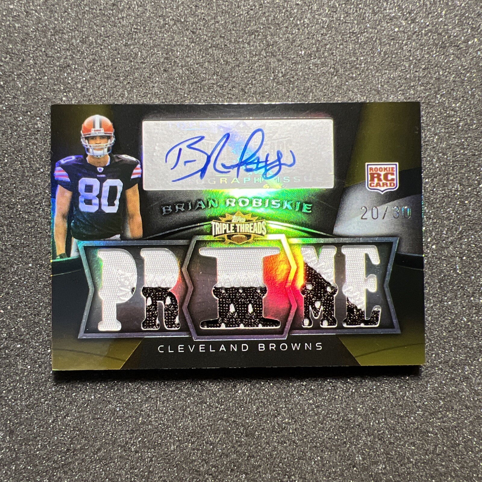 Brian Robiskie Topps Triple Threads Autograph Relics #104 Base