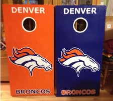 Denver Broncos Custom Cornhole boards and Free Bags