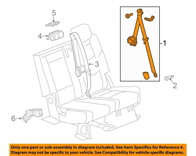GM OEM 17-19 Escalade Restraint Systems Rear Seat Belts-Outer Belt Assy 19353618