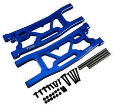 NHX RC Aluminum Rear Suspension Arms 2 for 1/8 Traxxas Sledge -Blue