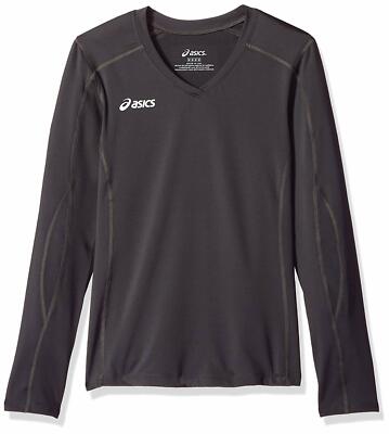 ASICS Unisex-Child Jr. Roll Shot Performance Jersey, Steel Grey, Medium